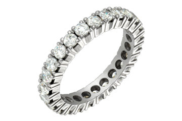 1 1/2 Carat Diamond White Gold Eternity Ring Alain Raphael