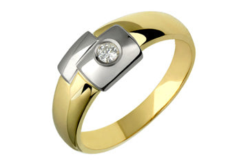 1/10 Carat Diamond Two-Tone Ring Alain Raphael