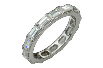 1 19/20 Carat Baguette Diamond 14K White Gold Eternity Alain Raphael