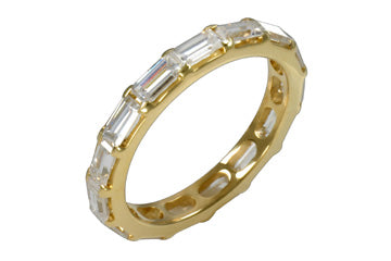 1 19/20 Carat Yellow Gold 14K Baguette Diamond Eternity Alain Raphael