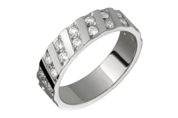 1/2 Carat White Gold 14kt Diamond Wedding Band Alain Raphael