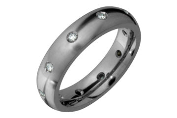1/5 Carat Diamond Eternity Titanium Ring Alain Raphael