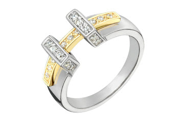 1/5 Carat Two-Tone 14kt Diamond Ring Alain Raphael