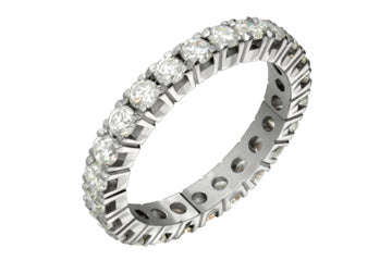1 7/10 Carat White Gold 14K Eternity Diamond Ring Alain Raphael