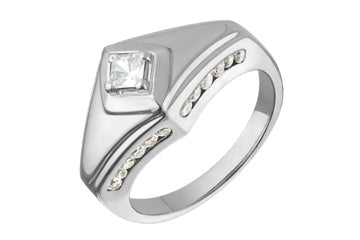 14/25 Carat White Gold 14kt Princess Cut Diamond Ring Alain Raphael