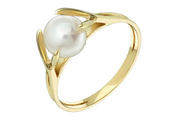 14K Yellow Gold Fresh Water Cultured Pearl Ring Alain Raphael