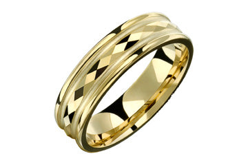 14kt Yellow Gold Engraved Center Wedding Band Alain Raphael