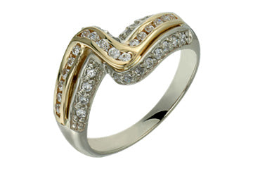 21/50 Carat Yellow & White Gold Diamond Ring Alain Raphael