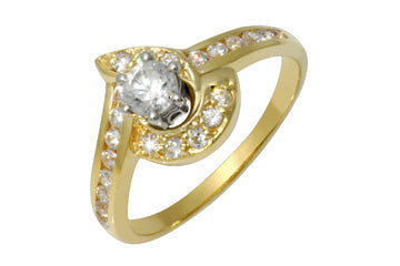 29/50 Carat Diamond 14K Two Tone Ring Alain Raphael