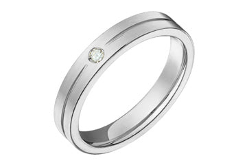 3/100 White Gold Diamond Wedding Band Alain Raphael