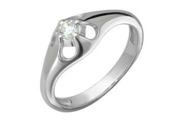 3/20 Carat White Gold 14K Solitaire Diamond Ring Alain Raphael