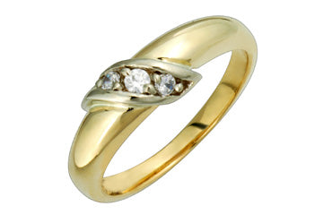 3/25 Carat 3-Stone Two Tone Diamond Ring Alain Raphael