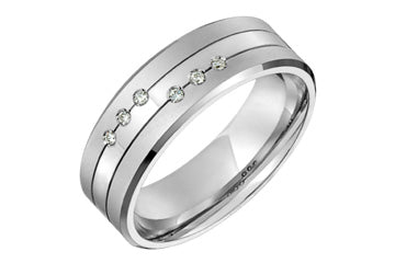 3/50 Carat White Gold 14kt 6-Stone Diamond Wedding Band Alain Raphael