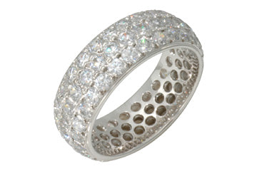4 1/20 Carat Diamond Eternity Three-Row Ring Alain Raphael