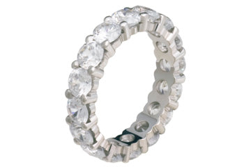 4 Carat White Gold 14kt Diamond Eternity Ring Alain Raphael