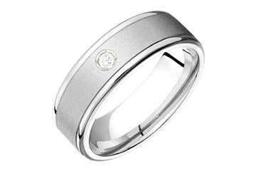 7/100 Carat White Gold 14kt Diamond Wedding Band Alain Raphael