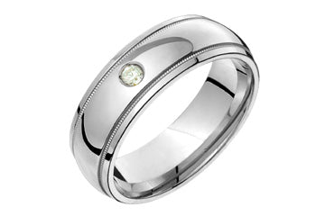 7/100 Carat White Gold Diamond 14kt Wedding Band Alain Raphael