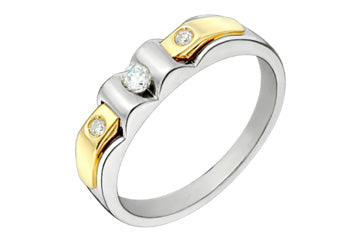 7/50 Carat Two-Tone 14kt Diamond Ring Alain Raphael