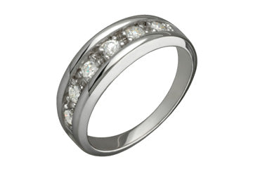 9/25 Carat White Gold Prong Set Diamond Semi-Eternity Ring Alain Raphael