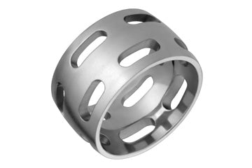 Broad Modern Titanium Ring With Multiple Holes Alain Raphael