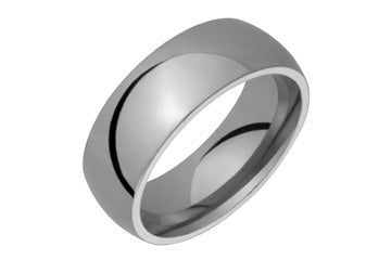 Classic Half Round Broad Titanium Ring Alain Raphael