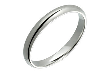 Domed 3 mm Comfort Fit Platinum Ring Alain Raphael