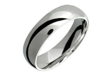 Domed 6 mm Comfort Fit Platinum Ring Alain Raphael