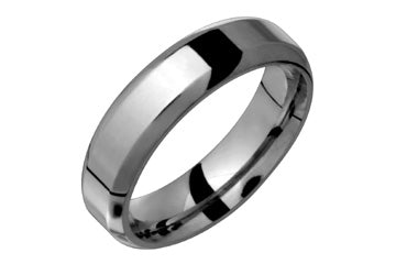 Flat Comfort Fit Rounded Edge Titanium Ring Alain Raphael