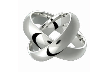 Half-Round Comfort Fit 5mm Ladies and Gents Platinum Bands Alain Raphael