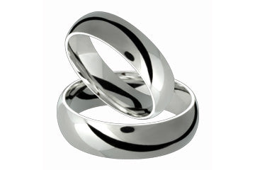 Half-Round Comfort Fit 6mm Ladies and Gents Platinum Bands Alain Raphael