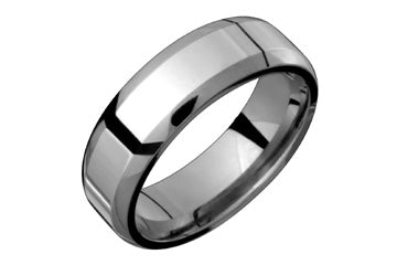 Rounded Edge Flat Comfort Fit Titanium Ring Alain Raphael