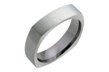 Square Shape Titanium Ring Alain Raphael