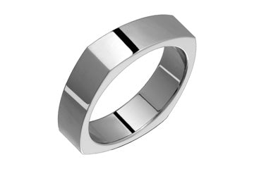 Squared Titanium Ring Alain Raphael