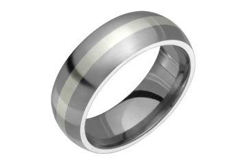 Titanium & Platinum Inlay Ring Alain Raphael