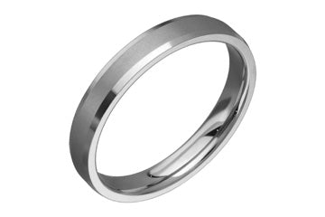Titanium Ring With Beveled Edges Alain Raphael