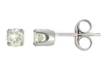 White Gold Diamond Stud Earrings Alain Raphael