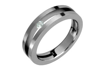 1/10 Carat Tension Set Diamond Ring