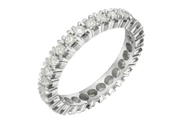 1 Carat White Gold Diamond Eternity Ring