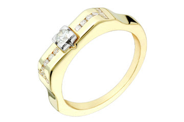 1/5 Carat Diamond Floral Two-Tone 14K Ring Alain Raphael