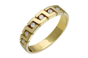 1/5 Carat Diamond Yellow Gold Ring Alain Raphael