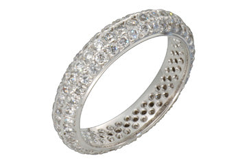 1 7/10 Carat White Gold Eternity Pave Set Diamond Ring Alain Raphael