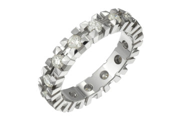 1 Carat White Gold 14K Diamond Eternity Ring Alain Raphael