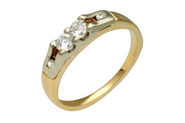 17/50 Carat Diamond Two-Tone 14K Ring Alain Raphael