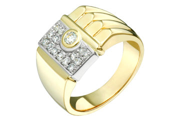 2/5 Carat Two-Tone Gents Diamond Ring Alain Raphael