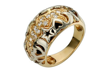 3/11 Carat Diamond Lunar Two Tone Ring Alain Raphael