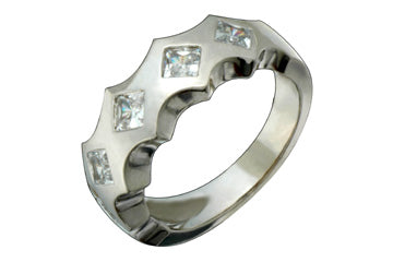 3/4 Carat White Gold Princess Cut Diamond Ring Alain Raphael
