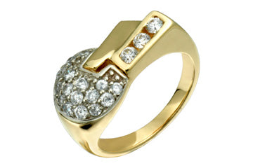 33/50 Carat Circular Two Tone Diamond Ring Alain Raphael