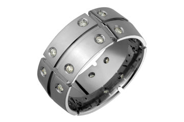 4/10 Carat Diamond Titanium Matrix Ring Alain Raphael
