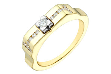 8/25 Carat Two-Tone Floral Diamond Ring Alain Raphael