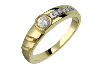 8/25 Carat Yellow & White Gold Diamond Ring Alain Raphael